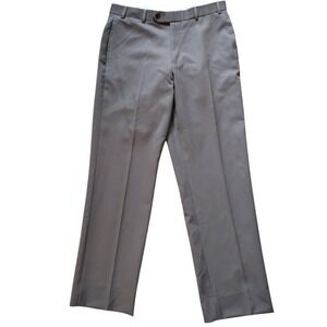 Brooks Brothers Chino Pants Men 34x30 Green Flat Front Straight Wool Trousers‎